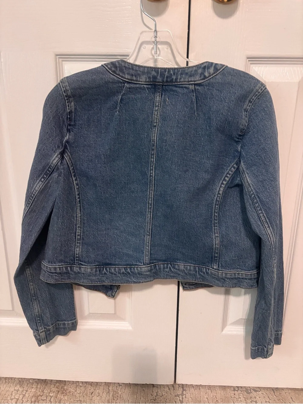 JCrew cropped women’s denim jacket size 00